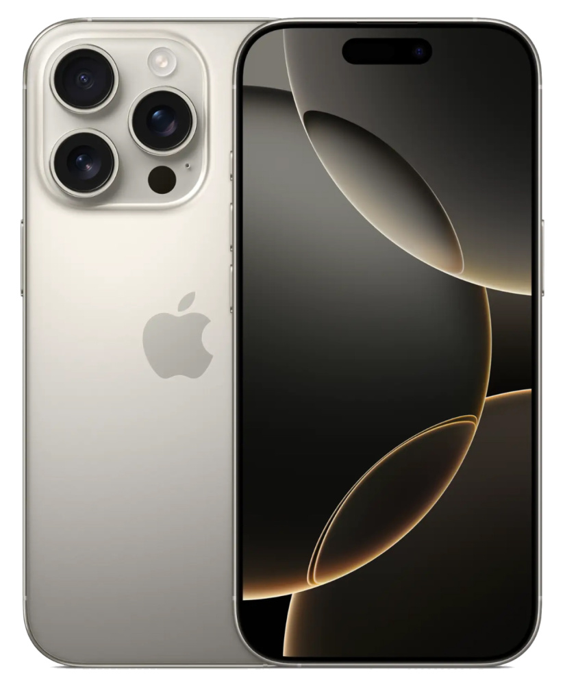 Apple iPhone 16 Pro SIM + eSIM, 128 Гб, Титановый бежевый (Без RuStore)