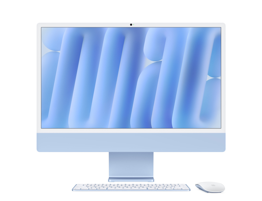 Apple iMac 24" Retina 4,5K, M4, 8 CPU, 16 Гб/256 Гб, Синий