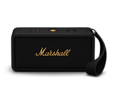 Портативная акустика Marshall Middleton , черная и латунная
