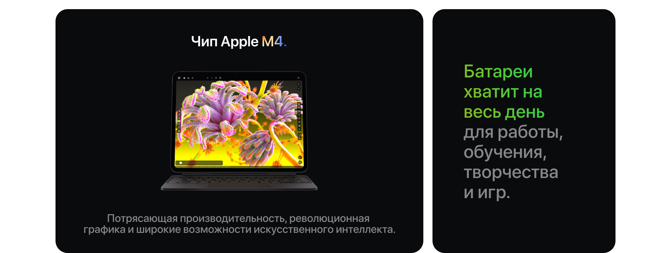 Apple iPad Pro M4 (2024) 13" дюймов, wi-fi+cellular, 512 Гб, Чёрный космос (Без RuStore) - 3