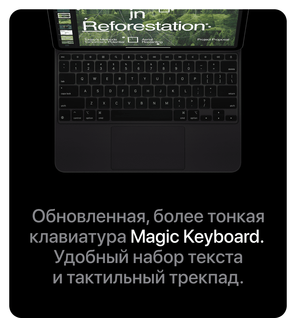 Apple iPad Pro M4 (2024) 13" дюймов, wi-fi+cellular, 512 Гб, Чёрный космос (Без RuStore) - 14