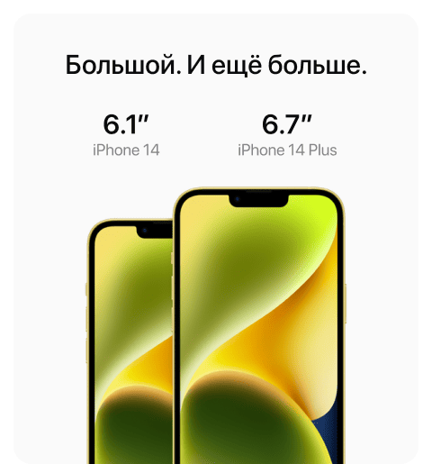 Apple iPhone 14 SIM + eSIM, 256 Гб, Желтый (Без RuStore) - 9