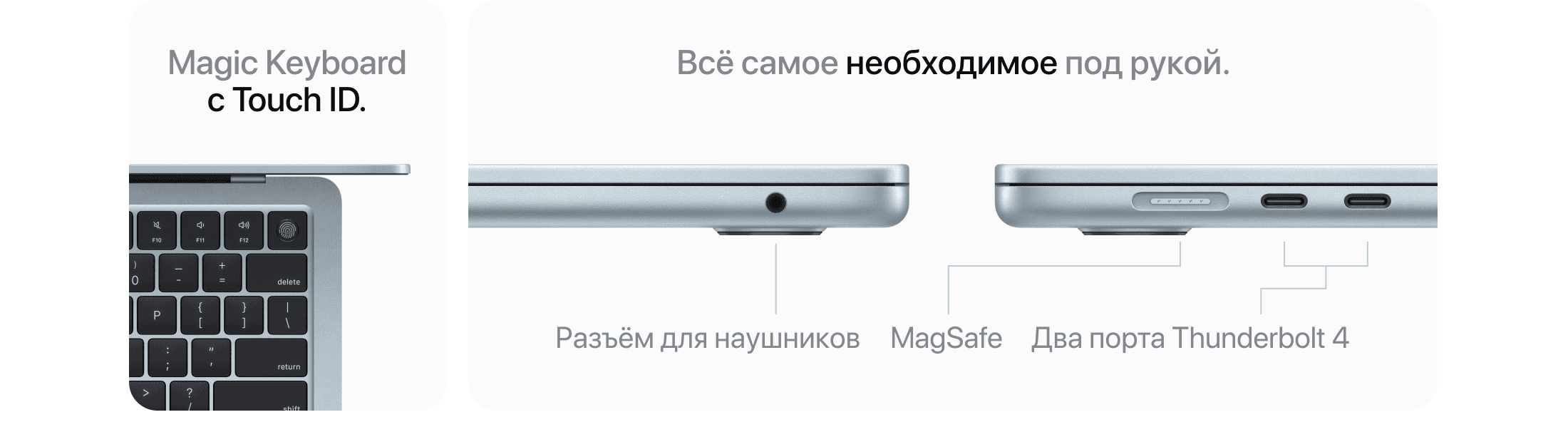 Apple MacBook Air 13" (M4, 2024), 32 Гб/1 Тб, Небесно-голубой - 7