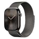 Apple Watch Series 10, 46 мм, корпус из алюминия цвета Графит, ремешок Milanese, цвет графит, S/M