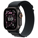 Apple Watch Ultra 3, 49 мм, корпус из титана цвета Чёрный (Black Titanium), ремешок Alpine, цвет черный, L