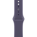 Apple Watch Series 11, 46 мм, корпус из алюминия цвета Серебро, ремешок спортивный, цвет фиолетовый туман, S/M
