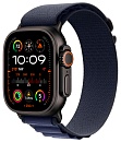 Apple Watch Ultra 2, 49 мм, корпус из титана цвета Чёрный (Black Titanium), ремешок Alpine, цвет тёмно-синий
