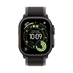 Apple Watch Ultra 3, 49 мм, корпус из титана цвета Чёрный (Black Titanium), ремешок Trail, цвет черный, M/L
