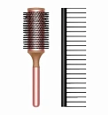 Расчёски Dyson Round Brush, Pale Rose + Detangling Comb