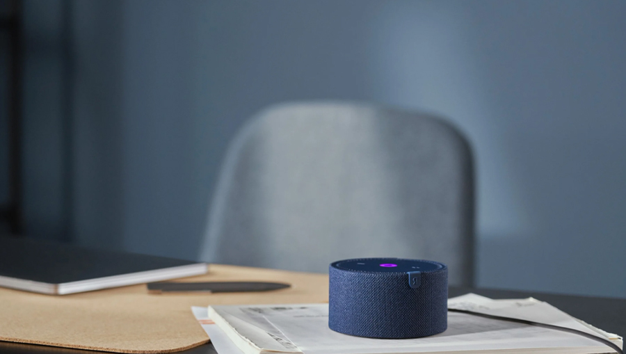 Умная колонка Яндекс Станция Мини 2 с часами, cерый опал №5