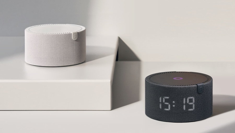 Умная колонка Яндекс Станция Мини 2 с часами, cерый опал №1